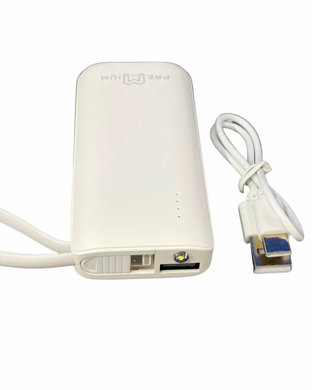 Power Bank 5.000 Mah | Entradas Tipo C Y USB | Incluye cable usb - Tipo C Y Lightning |  Premium 601 IP