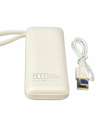Power Bank 5.000 Mah | Entradas Tipo C Y USB | Incluye cable usb - Tipo C Y Lightning |  Premium 601 IP