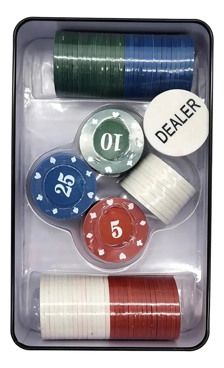 Poker Chips Professional | 100 Dual - Toned | Dealer Button