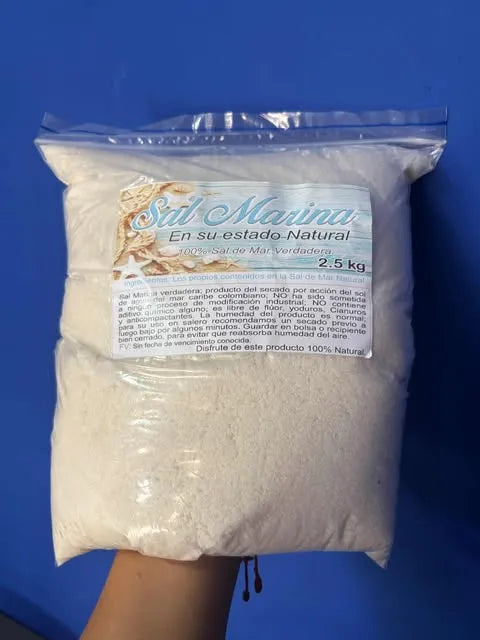 Sal Marina Natural 2.5 Kilos 100% Natural | Sin Quimicos
