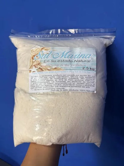 Sal Marina Natural 2.5 Kilos 100% Natural | Sin Quimicos