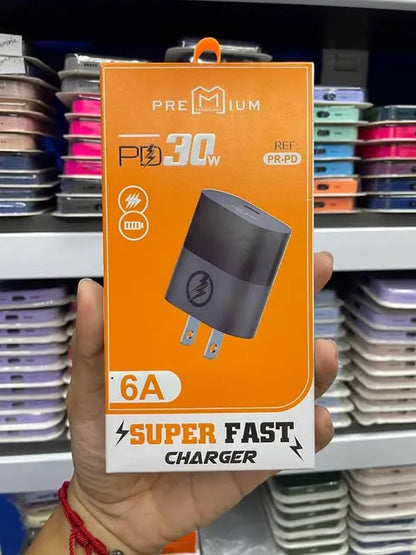 Cargador Iphone Premium | 6 Amperios | 30w | Carga Rapida | Entrada Lightning