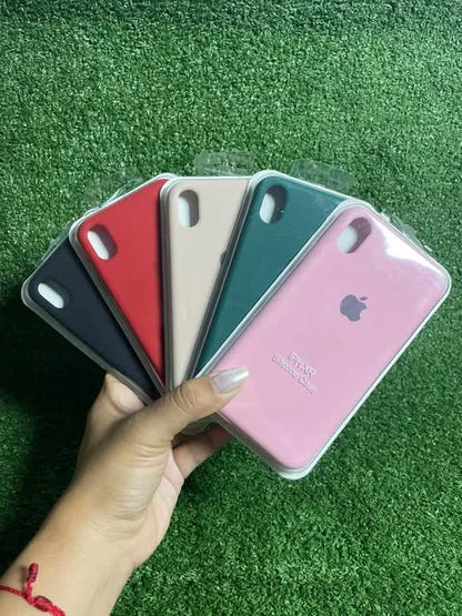 iPhone XR Fundas Silicone Case | Forro Rigido | Estuche Antihumendad | Carcasa Protectora | Covers Full Proteccion | Colores Variados
