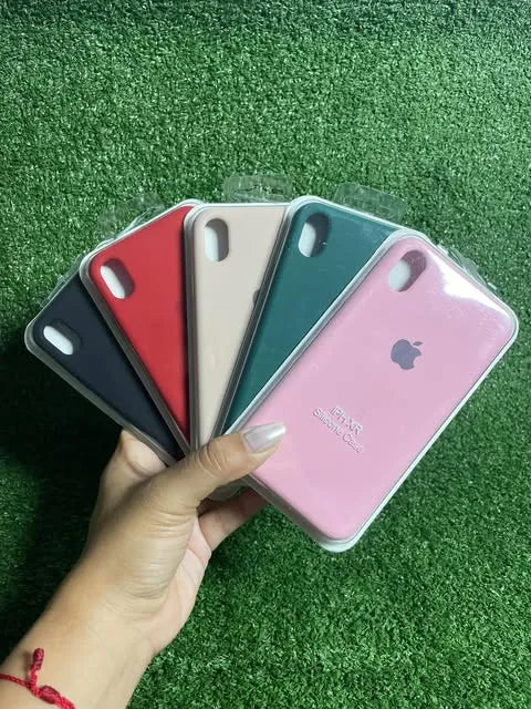 iPhone XR Fundas Silicone Case | Forro Rigido | Estuche Antihumendad | Carcasa Protectora | Covers Full Proteccion | Colores Variados