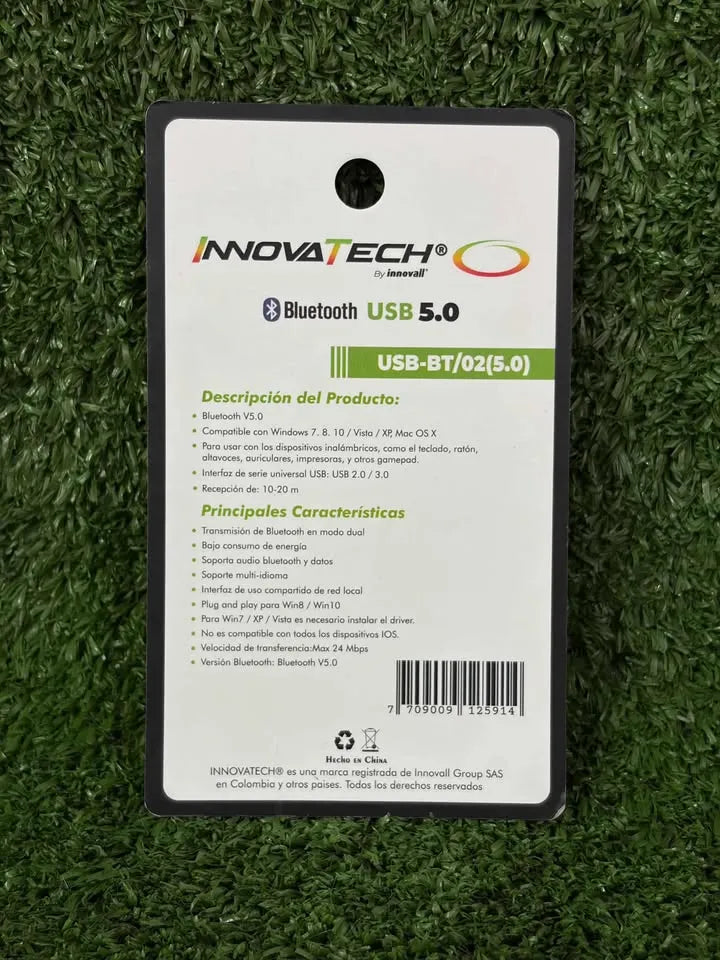 Adaptador Wifi + Bluetooth | Bluetooth USB 5.0 | USB-BT/02(5.0)