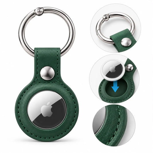 Llavero protector para Airtag Apple | Funda de Cuero | Resistente | Colores