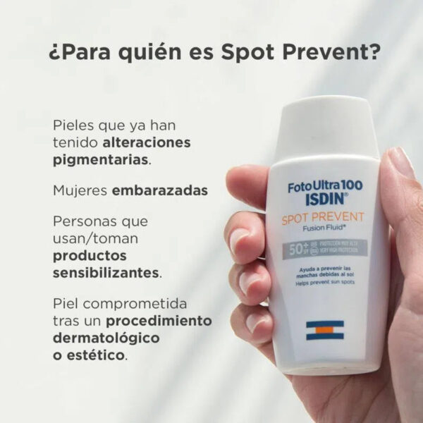 Protector Solar Facial Spot Prevent SPF50 - Isdin 50 ml - Imagen 2