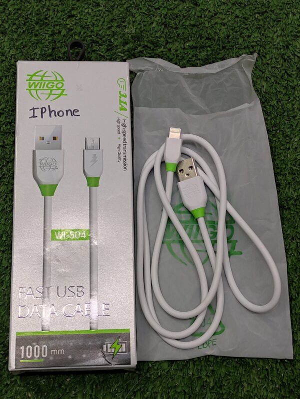 iPhone Cable Cargador USB | 1000M | Wiigo | 3.1A | iOS | Apple