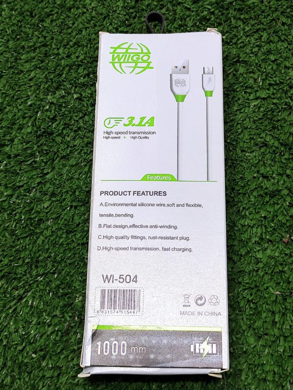 iPhone Cable Cargador USB | 1000M | Wiigo | 3.1A | iOS | Apple - Imagen 2