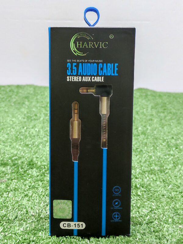 Cable Auxiliar 1x1 | Harvic | 3.5 Audio Cable | Stereo Aux Cable | Punta Ergonomica