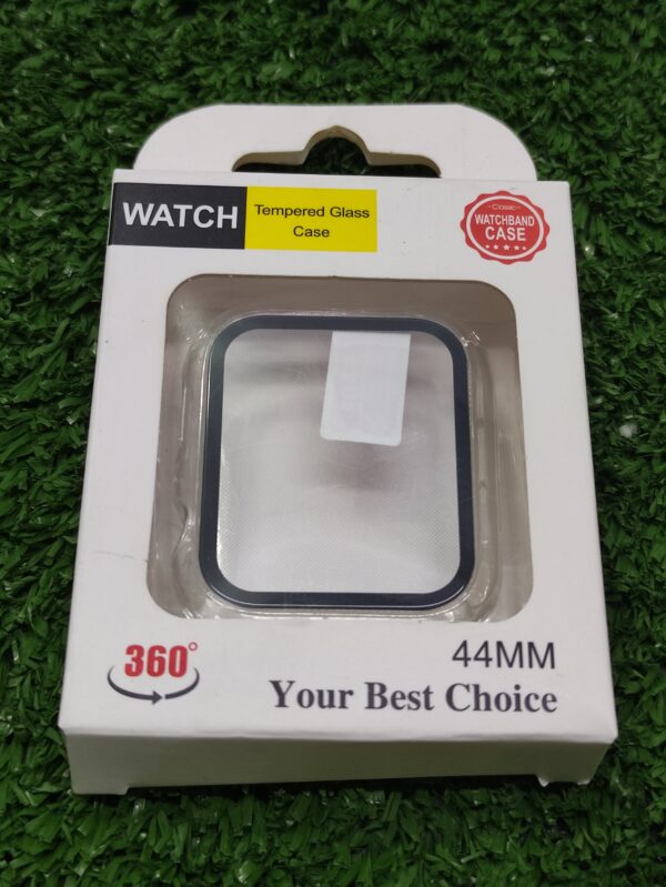 Smartwatch 44 MM Vidrio Templado | Transparente Negro | 44 MM | 360º | Watch Band Case | Iphone - Imagen 4