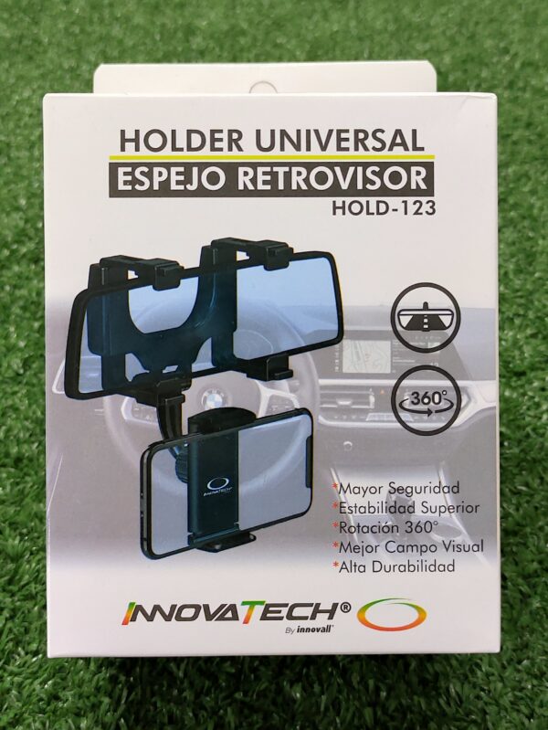 Holder Universal Espejo Retrovisor | Mayor Seguridad | Mejor Campo Visual | Alta Durabilidad | Innovatech