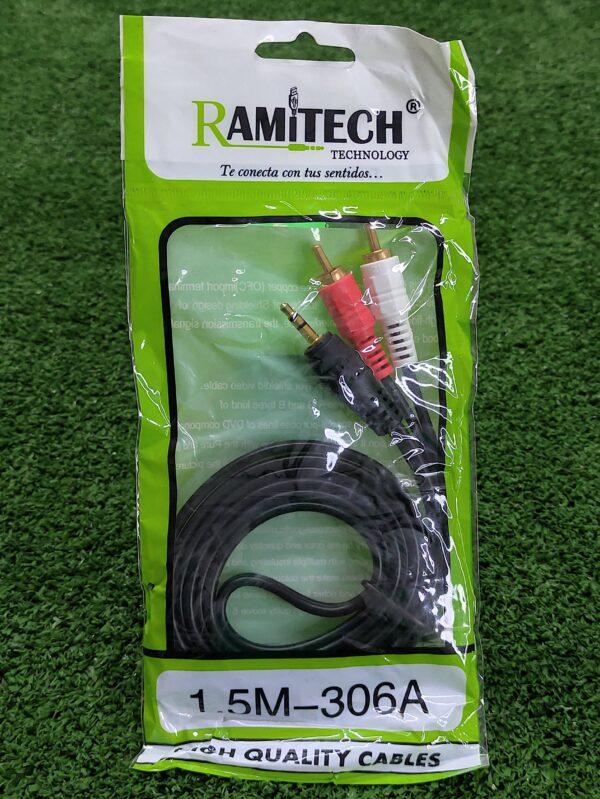 Cable Stereo 2x1 | Ramitech | 1.5 Metros | High Quality