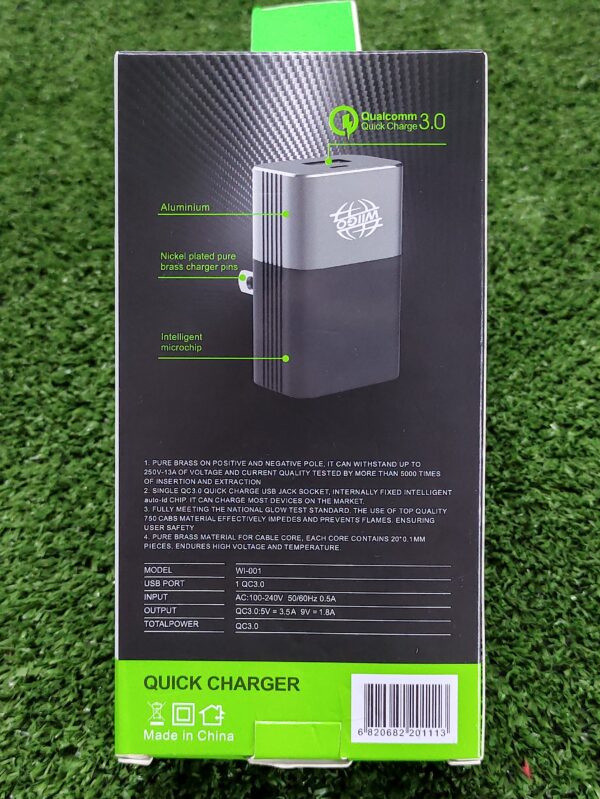 Cargador Completo 2 En 1 | Tipo C | Wiigo | 18w | 3.5 Qualcomm Quick Charge | Android - Imagen 3