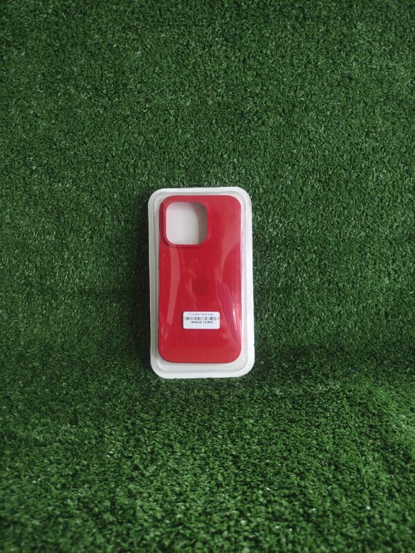 Iphone 15 PRO | Forro Protector| Silicone Case |Rojo  | Iphone | Carcasa | Funda | Anti Humedad