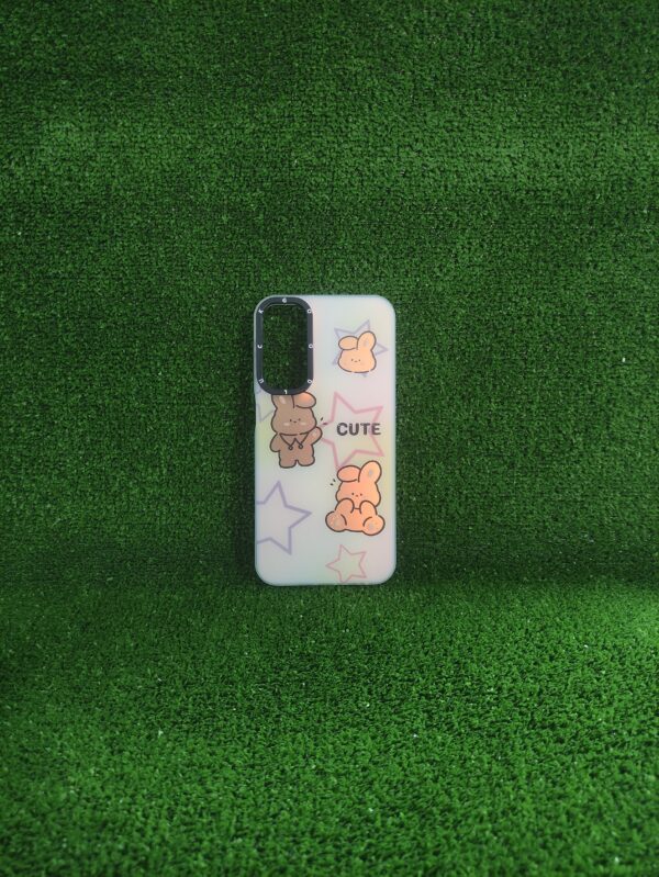 Samsung Galaxy A24 | Case Rigido |Conejito Cute  | Good Luck | Bordes Reforzados |Samsung | Carcasa | Funda