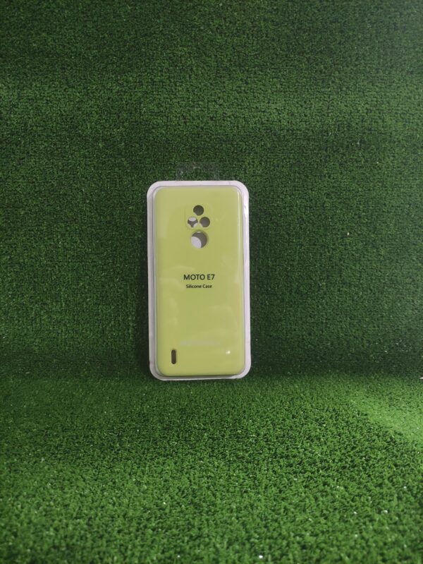 Motorola E7| Forro Protector| Silicone Case |Amarillo Neon| Motorola | Carcasa | Funda | Anti Humedad