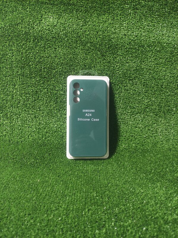 Samsung Galaxy A24| Forro Protector| Silicone Case |Verde Esmeralda| Samsung | Carcasa | Funda | Anti Humedad