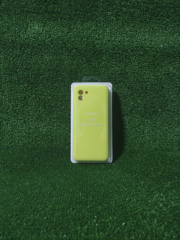 Samsung Galaxy A03 | Forro Protector| Silicone Case | Amarillo | Samsung | Carcasa | Funda | Anti Humedad