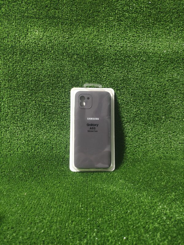 Samsung Galaxy A03 | Forro Protector| Silicone Case |Gris Ocaso| Samsung | Carcasa | Funda | Anti Humedad