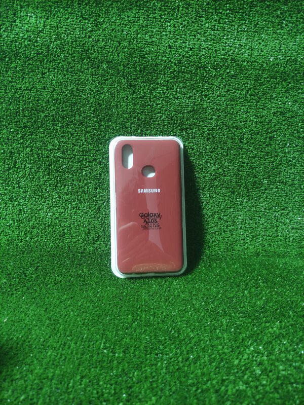 Samsung Galaxy A10S | Forro Protector| Silicone Case |Rojo Sangria | Samsung | Carcasa | Funda | Anti Humedad