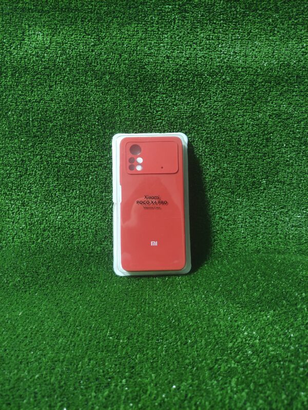 Xiaomi Redmi Poco X4 PRO | Forro Protector| Silicone Case |Rojo Naranjado| Xiaomi | Carcasa | Funda | Anti Humedad