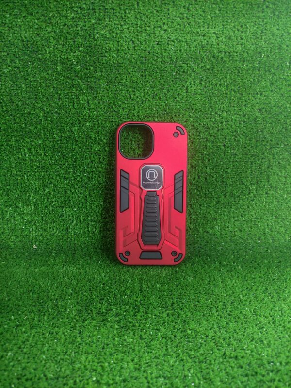 Iphone 15  | Forro Protector | Case Rigido | Proteccion 360° |Rojo |Soporte incluido |  Bordes Reforzados | Iphone | Carcasa