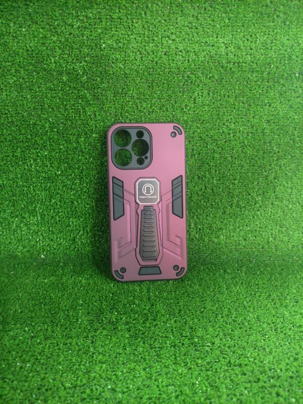 Iphone 14 Pro Max | Forro Protector | Case Rigido | Proteccion 360° |Vinotinto |Soporte incluido |  Bordes Reforzados | Iphone