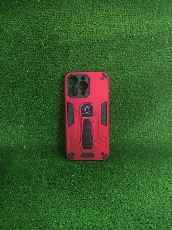 Iphone 14 Pro Max | Forro Protector | Case Rigido | Proteccion 360° |Rojo |Soporte incluido |  Bordes Reforzados | Iphone