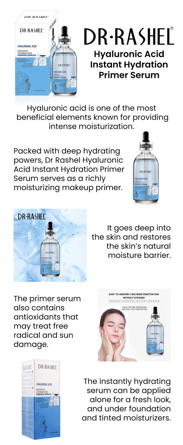 Dr. Rashel Hyaluronic Acid Instant Hydration Primer Serum, 100 ml. - Imagen 2