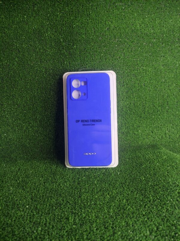 Oppo Reno 7 | Forro Protector| Silicone Case |Azul Rey|Oppo | Carcasa | Funda | Anti Humedad