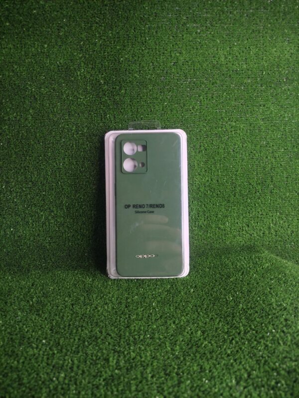 Oppo Reno 7 | Forro Protector| Silicone Case |Verde Pino|Oppo | Carcasa | Funda | Anti Humedad