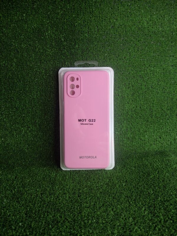 Motorola G22| Forro Protector| Silicone Case |Rosado |Motorola  | Carcasa | Funda | Anti Humedad