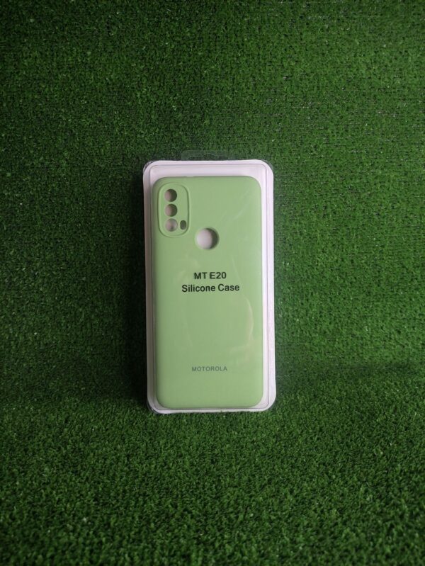 Motorola E20| Forro Protector| Silicone Case |Verde Manzana|Motorola  | Carcasa | Funda | Anti Humedad