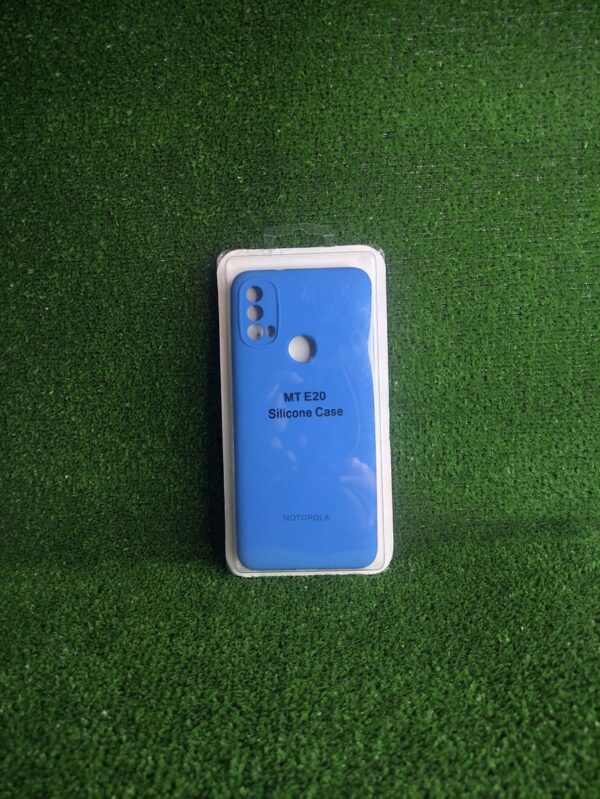 Motorola E20| Forro Protector| Silicone Case |Azul|Motorola  | Carcasa | Funda | Anti Humedad