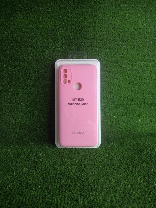 Motorola E20| Forro Protector| Silicone Case |Rosado|Motorola  | Carcasa | Funda | Anti Humedad