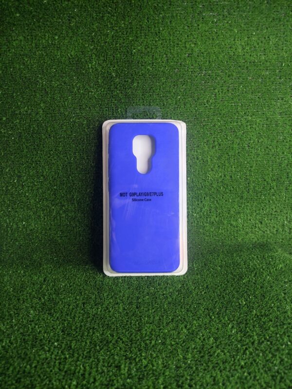 Motorola G9 | Forro Protector| Silicone Case |Azul|Motorola  | Carcasa | Funda | Anti Humedad