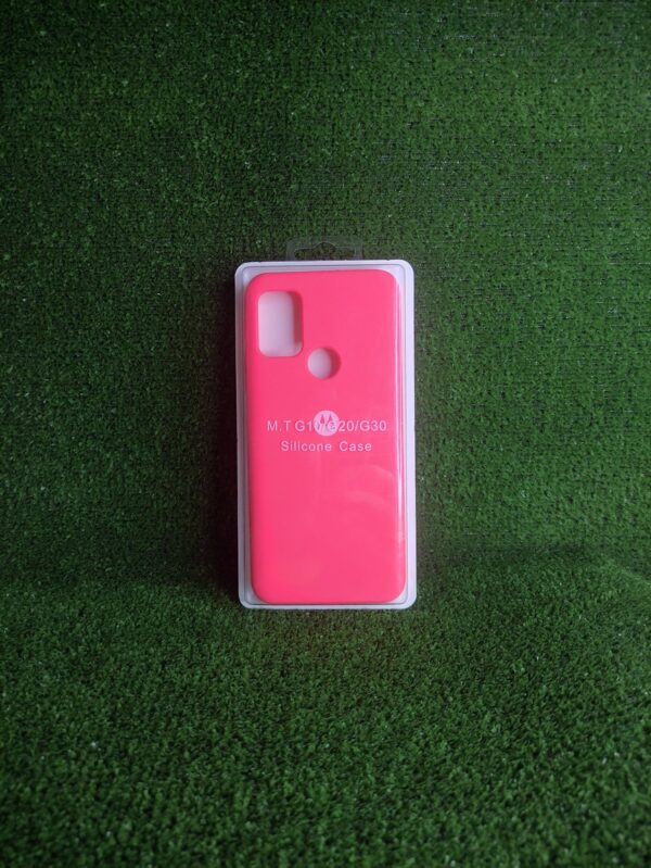 Motorola G10| Forro Protector| Silicone Case |Rojo Neon|Motorola  | Carcasa | Funda | Anti Humedad