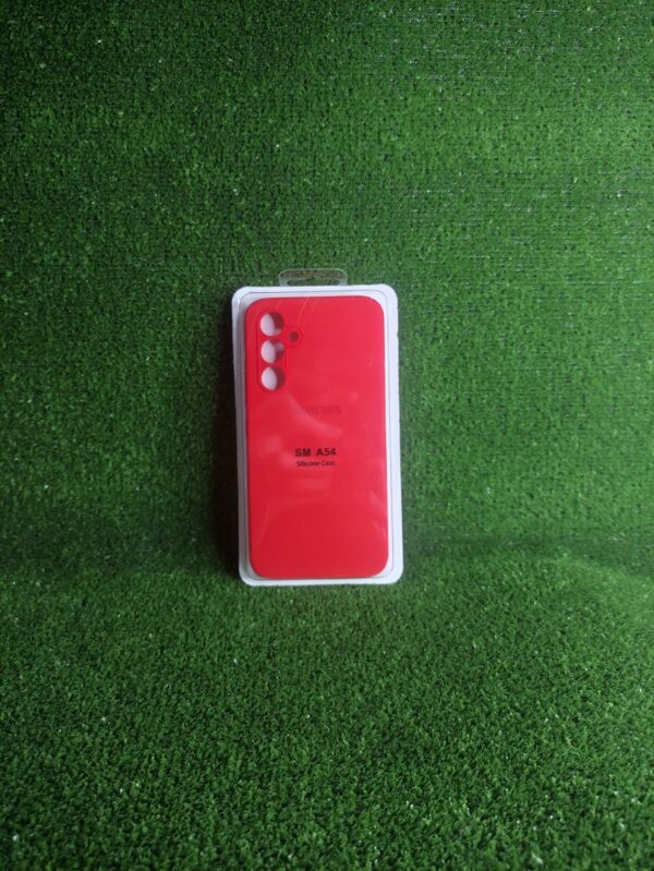 Samsung Galaxy A54 | Forro Protector| Silicone Case |Rojo | Samsung | Carcasa | Funda | Anti Humedad