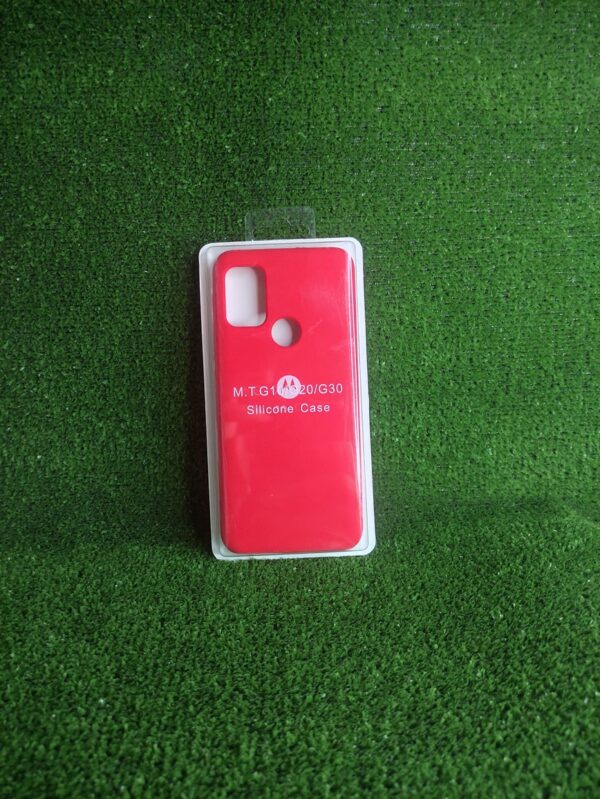 Motorola G10| Forro Protector| Silicone Case |Rojo|Motorola  | Carcasa | Funda | Anti Humedad