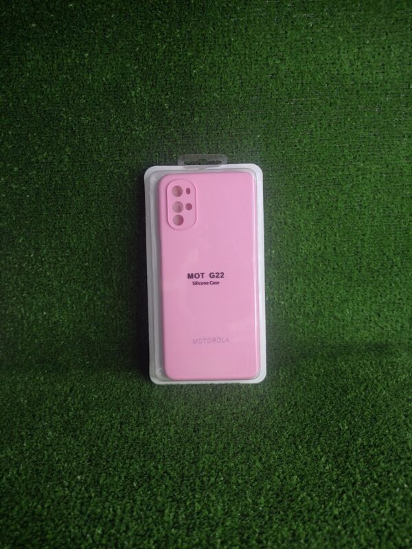 Motorola G22| Forro Protector| Silicone Case |Rosado|Motorola  | Carcasa | Funda | Anti Humedad