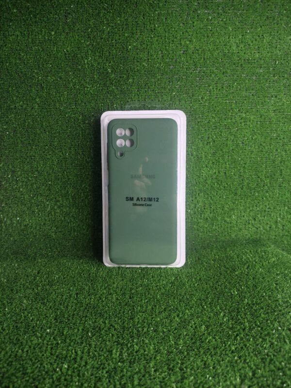 Samsung Galaxy A12 | Forro Protector| Silicone Case |Verde Pino|Samsung  | Carcasa | Funda | Anti Humedad