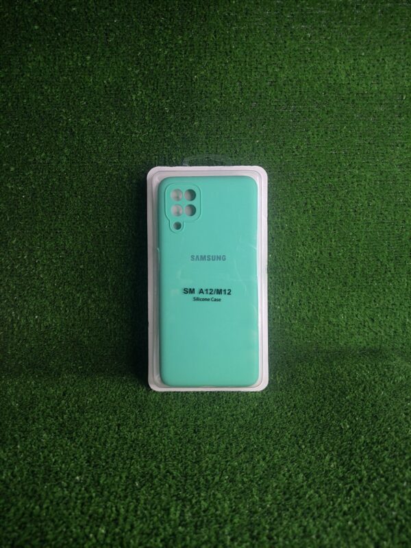 Samsung Galaxy A12 | Forro Protector| Silicone Case |Verde Menta|Samsung  | Carcasa | Funda | Anti Humedad