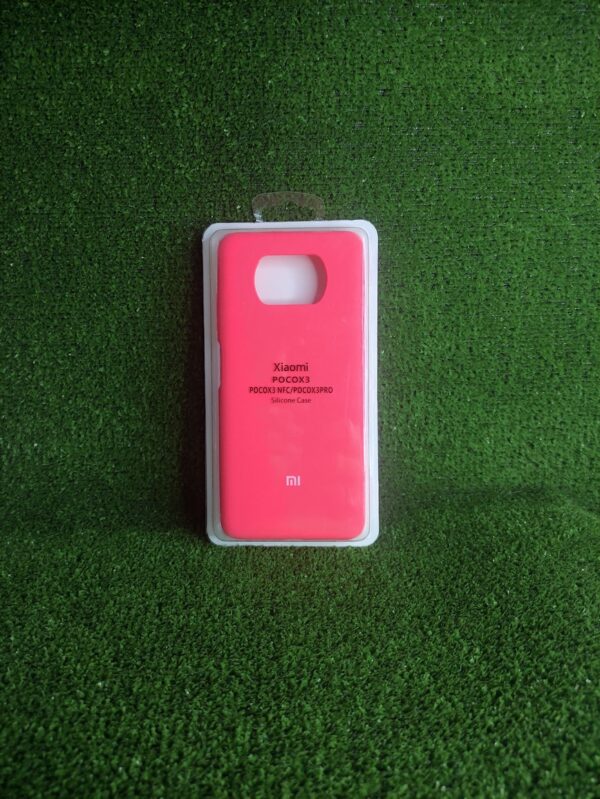 Xiaomi Poco X3| Forro Protector| Silicone Case |Rojo neon|Xiaomi  | Carcasa | Funda | Anti Humedad