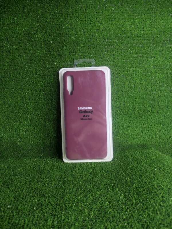 Samsung Galaxy A70 | Forro Protector| Silicone Case |Vinotinto|Samsung  | Carcasa | Funda | Anti Humedad