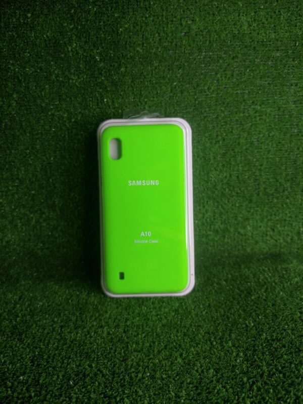 Samsung Galaxy A10 | Forro Protector| Silicone Case |Verde Neon|Samsung  | Carcasa | Funda | Anti Humedad