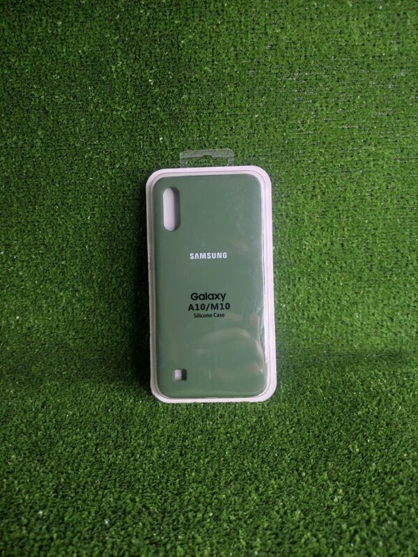 Samsung Galaxy A10 | Forro Protector| Silicone Case |Verde Militar|Samsung  | Carcasa | Funda | Anti Humedad