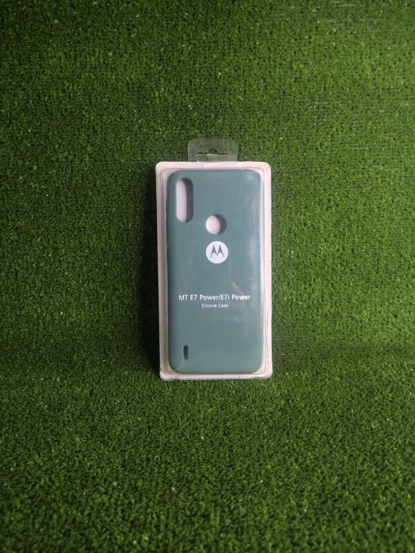 Motorola E7i Power| Forro Protector| Silicone Case |Verde Esmeralda |Motorola  | Carcasa | Funda | Anti Humedad