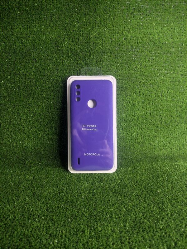 Motorola E7i Power| Forro Protector| Silicone Case |Morado |Motorola  | Carcasa | Funda | Anti Humedad