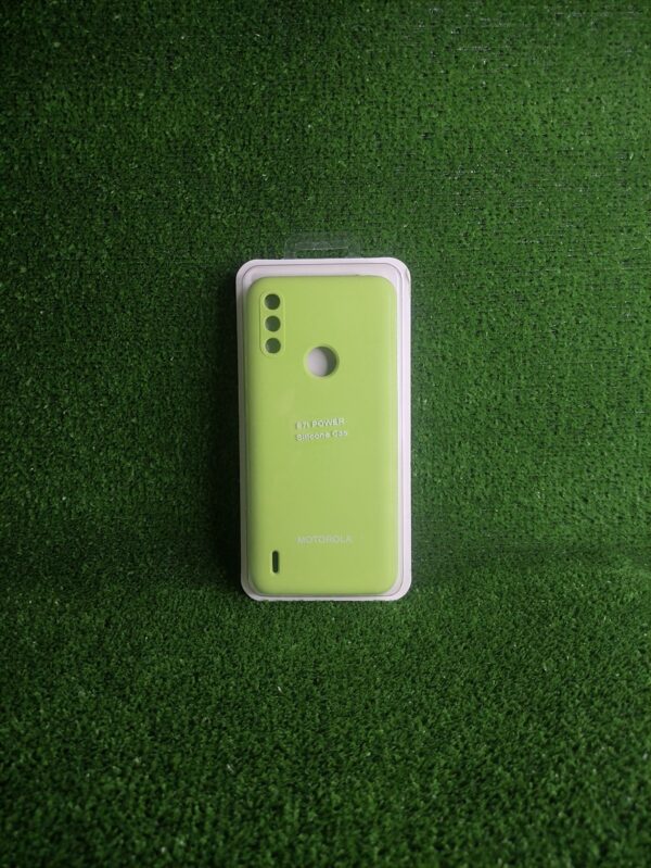 Motorola E7i Power| Forro Protector| Silicone Case |Verde Lima |Motorola  | Carcasa | Funda | Anti Humedad